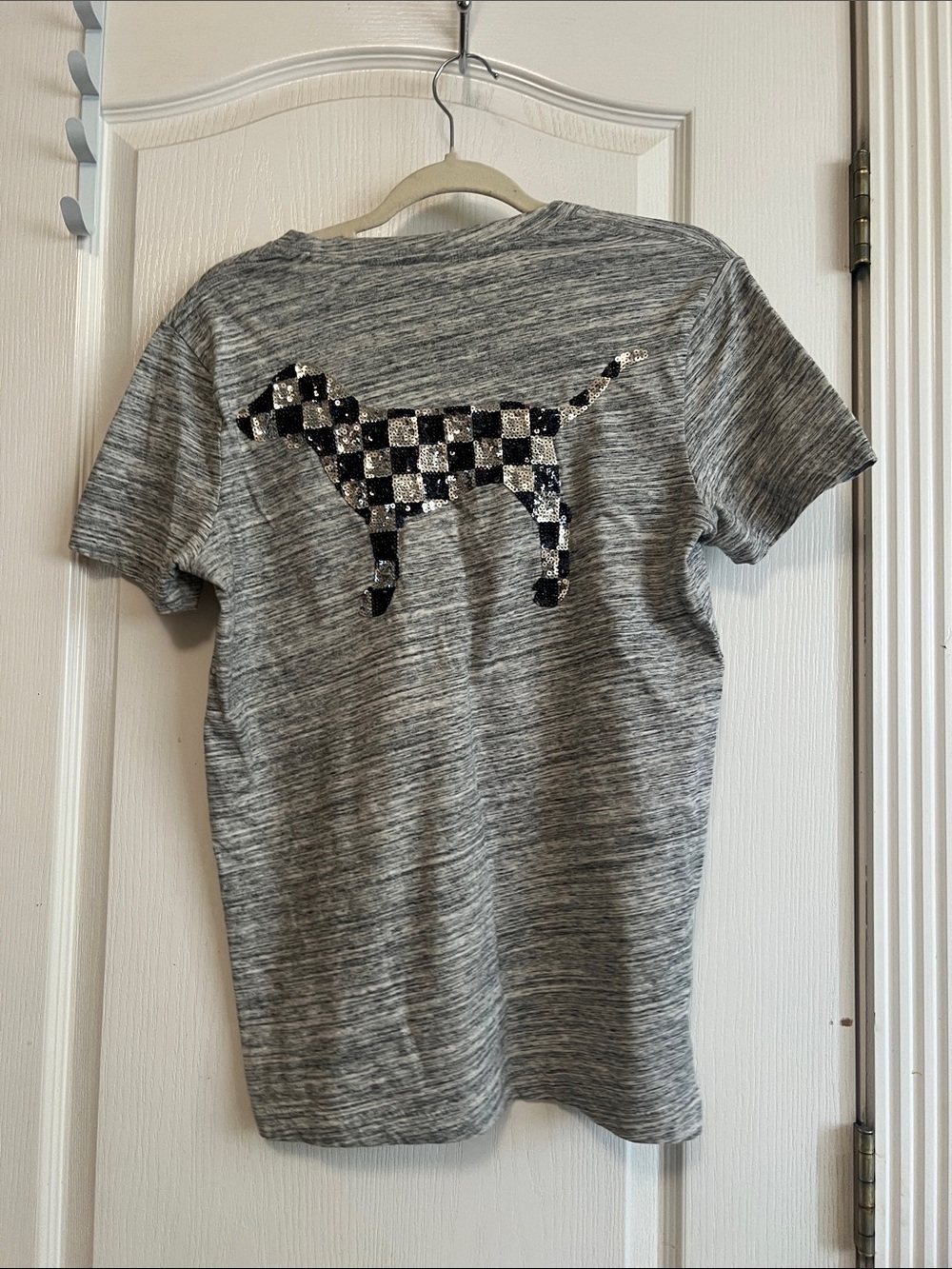 PINK Victoria's Secret Men's Gray Heather Pocket Tee